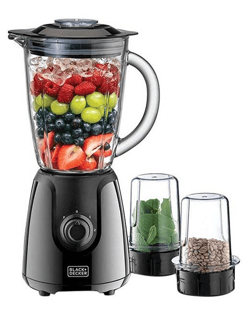Black + Decker Countertop Blender 400 Watt Black - BX440G-B5