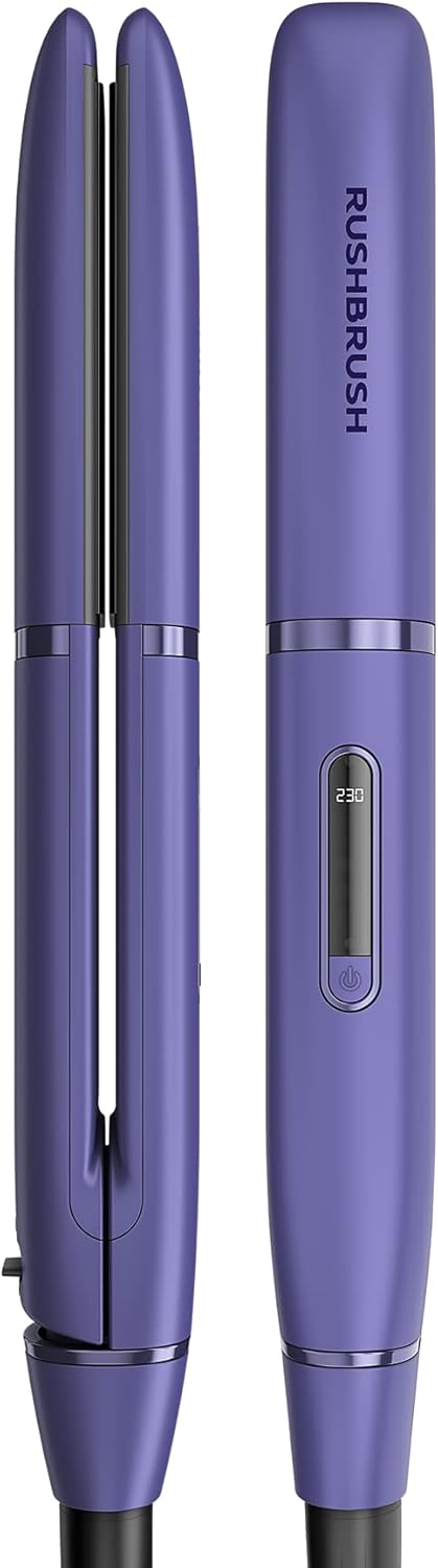 Rush Brush Hair Straightener 230 Celsius , Purple - X1 Lite
