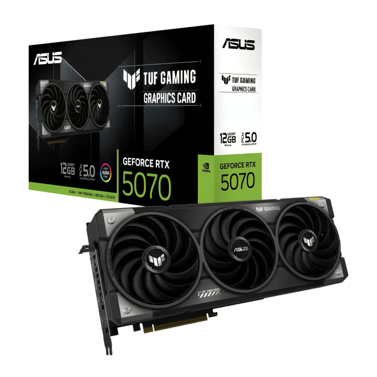 Asus TUF GeForce RTX 5070 NVIDIA Gaming OC Graphics Card - TUF-RTX5070-O12G-GAMING