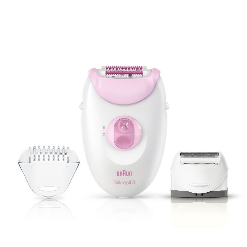 Braun Silk-épil 3 3270 Epilator Dry White Pink