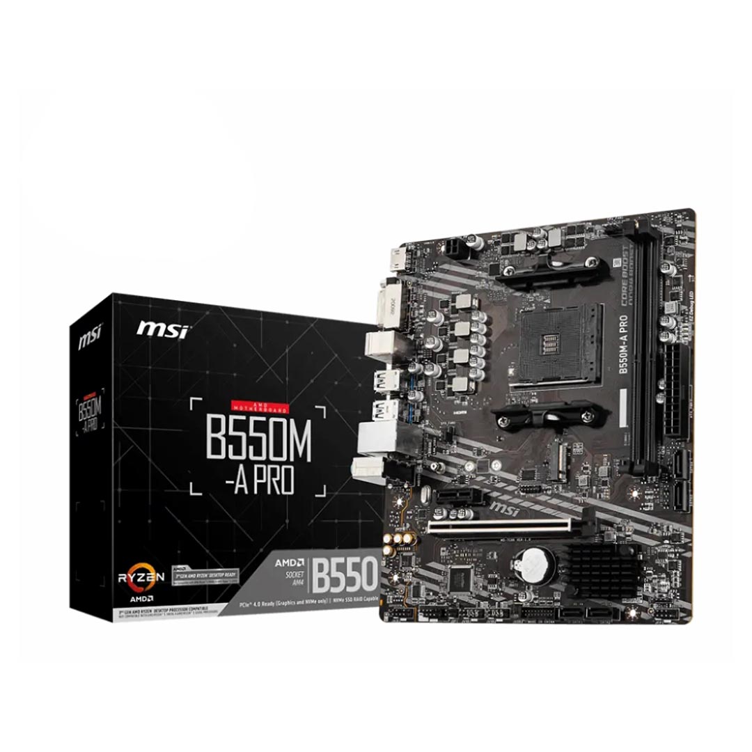 MSI B550M-A PRO Motherboard , AMD mATX Black