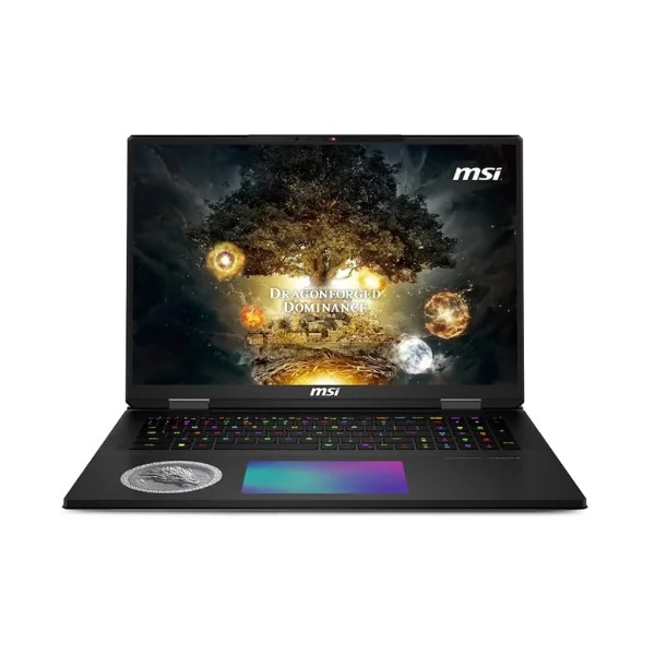 لاب توب جيمنج ام اس اي تايتان 18 HX دراجون إيديشن نورث ميث - A2XWJG ، معالج انتل كور الترا 9 285HX 18 بوصة ، هارد 6 تيرا بايت SSD ، رام 96 جيجا بايت ، كارت شاشة انفيديا جي فورس RTX 5090 ،ويندوز 11 - اسود كور