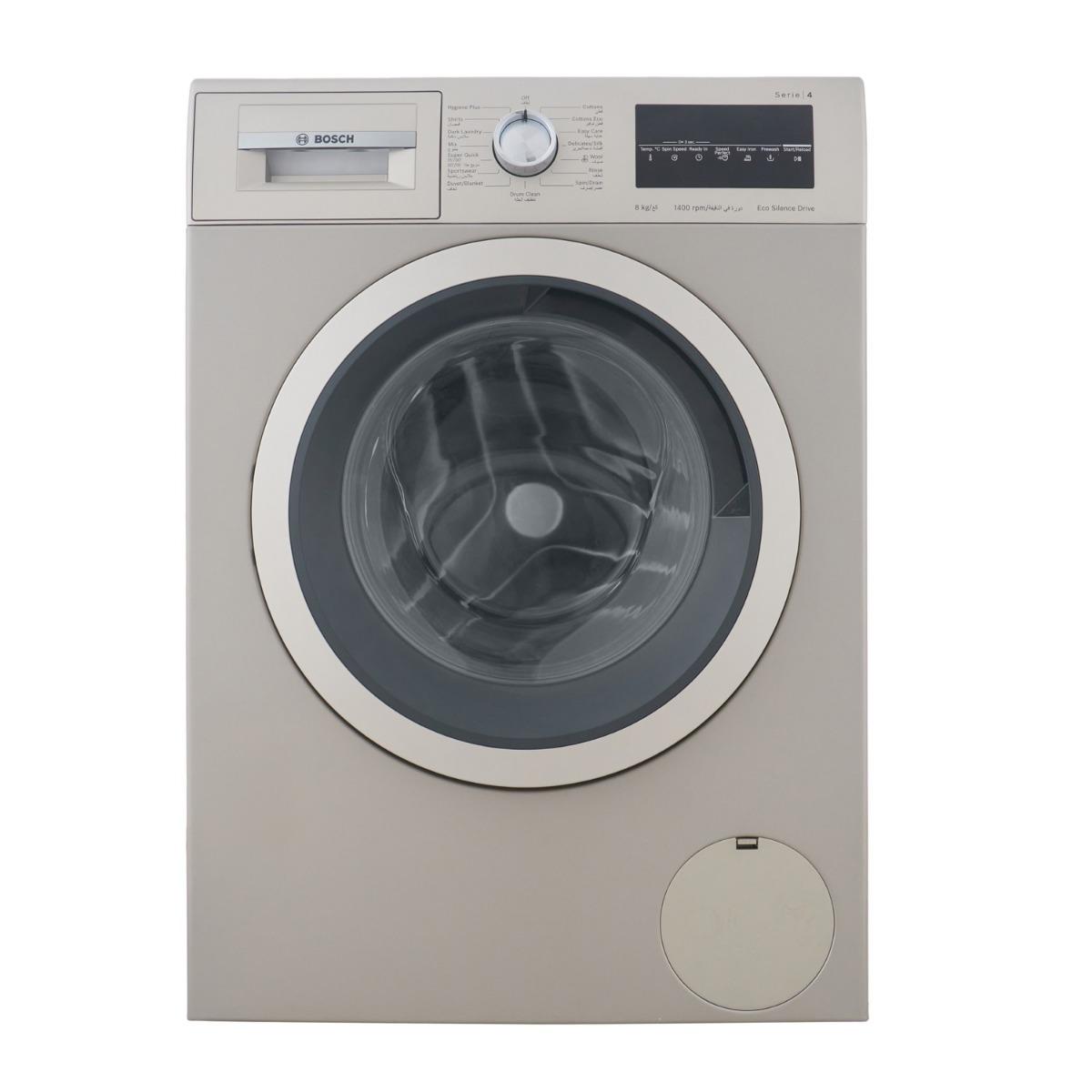 Bosch Front Load Washing Machine , 8 kg , Silver - WAN282X1EG