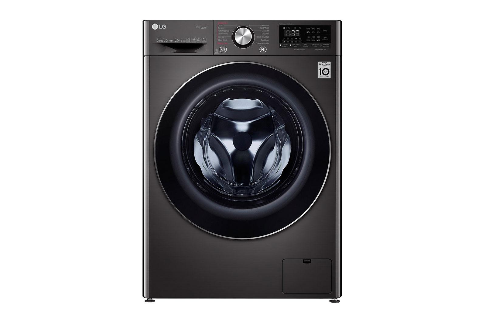 LG Vivace Front Load Washing Machine , 10.5 kg , Black - F4V9RCP2E