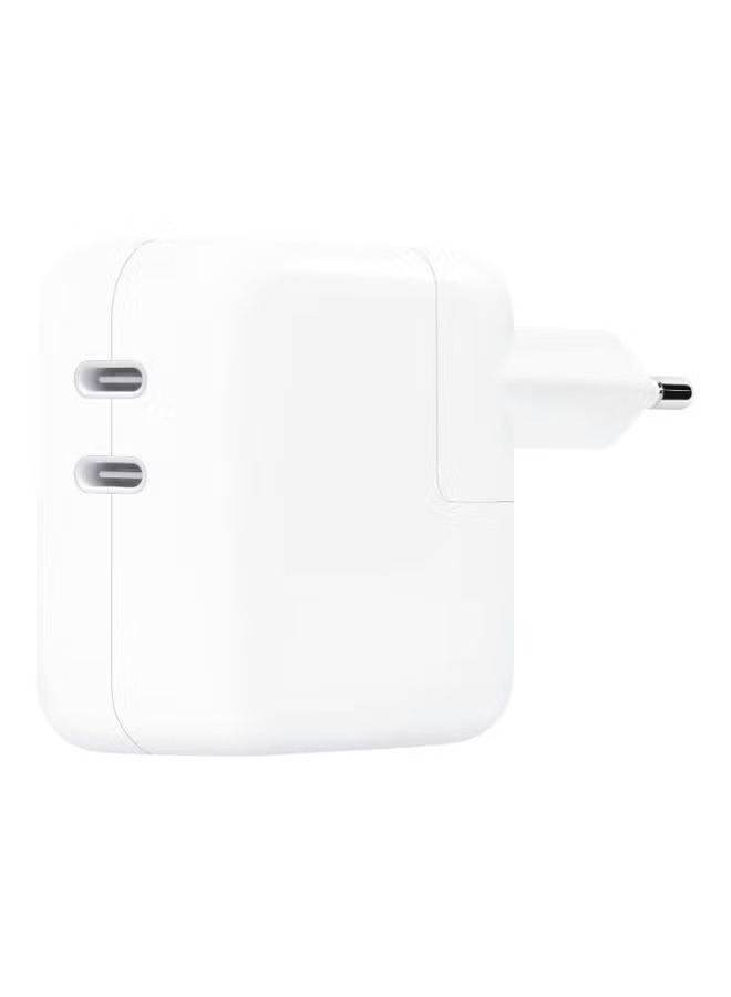 Apple Wall Charger , 2 Ports Type C , 35 Watt White - MNWP3ZM/A