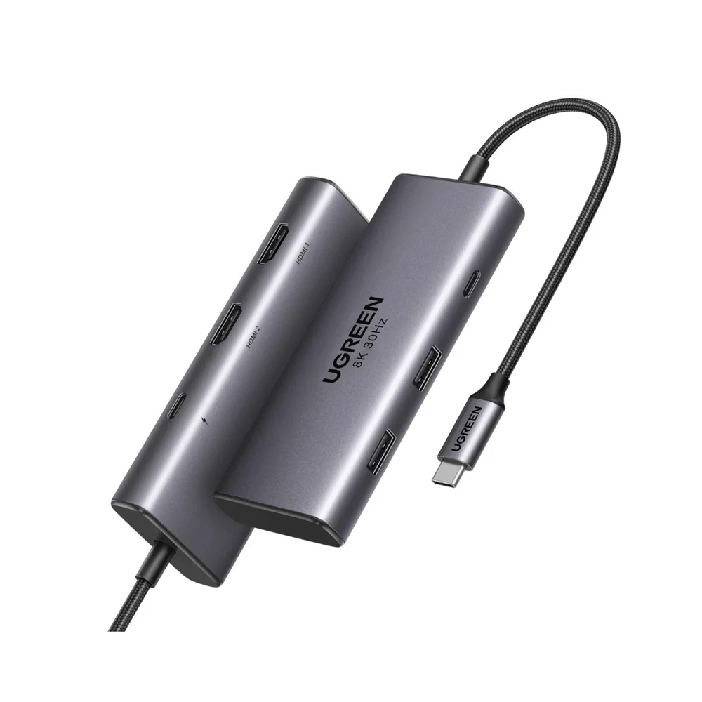 Ugreen Revodok206 USB Hub , Multi Ports , Silver - 15852 CM498