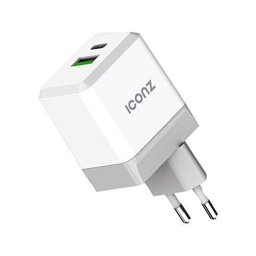 Iconz Wall Charger , 2 Ports Type C , 35 Watt White