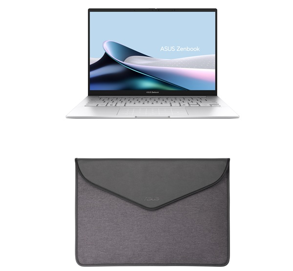Asus Zenbook 14 UX3405CA-PP009W Laptop ,Intel Core Ultra 9 285H 14 Inch ,1 Terabyte SSD ,32 GB ,Intel Arc Graphics ,Windows 11 - Foggy Silver