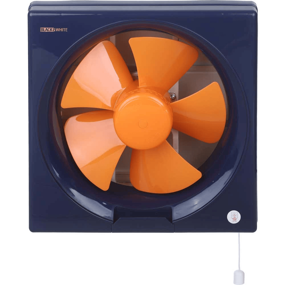 Black And White Ventilating Fan , 25 Centimeter Blue Orange - EF-25N
