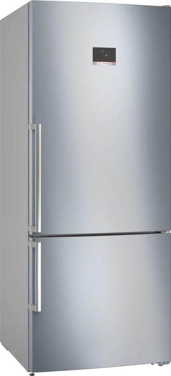 Bosch NoFrost Top Freezer Refrigerator , 526 Liter , Stainless Steel - KGN76CI3E8