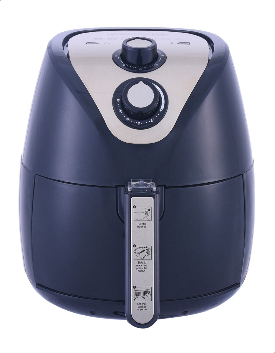 Black + Decker Air Fryer , 2.5 Liter Black Gold - AF250G-B5