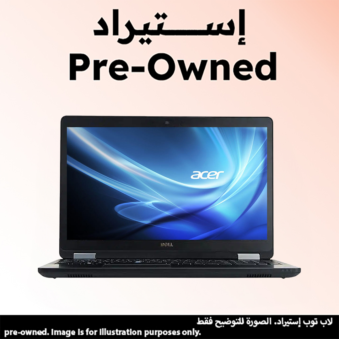 لاب توب استيراد ديل لاتيتيود 5570، هارد SSD، ويندوز 10 - اسود