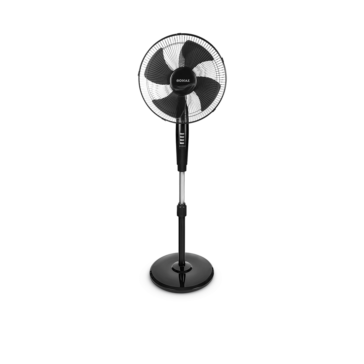 Sonai Stand Fan , 16 Inch , Black - MAR-1631