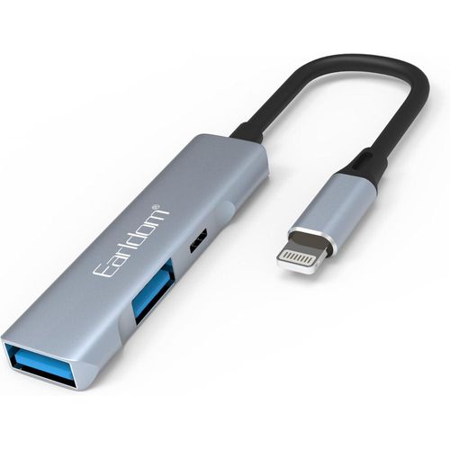 Earldom 3 in 1 OTG Adapter Grey - HUB11