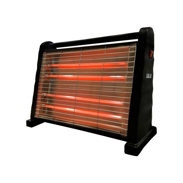 Akai Electric Heater , 4 Candles , 2000 Watt Black - AK-2050