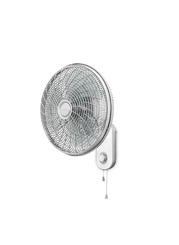 Prifix Hawaii Wall Fan , 17 Inch , Grey - WFH-170