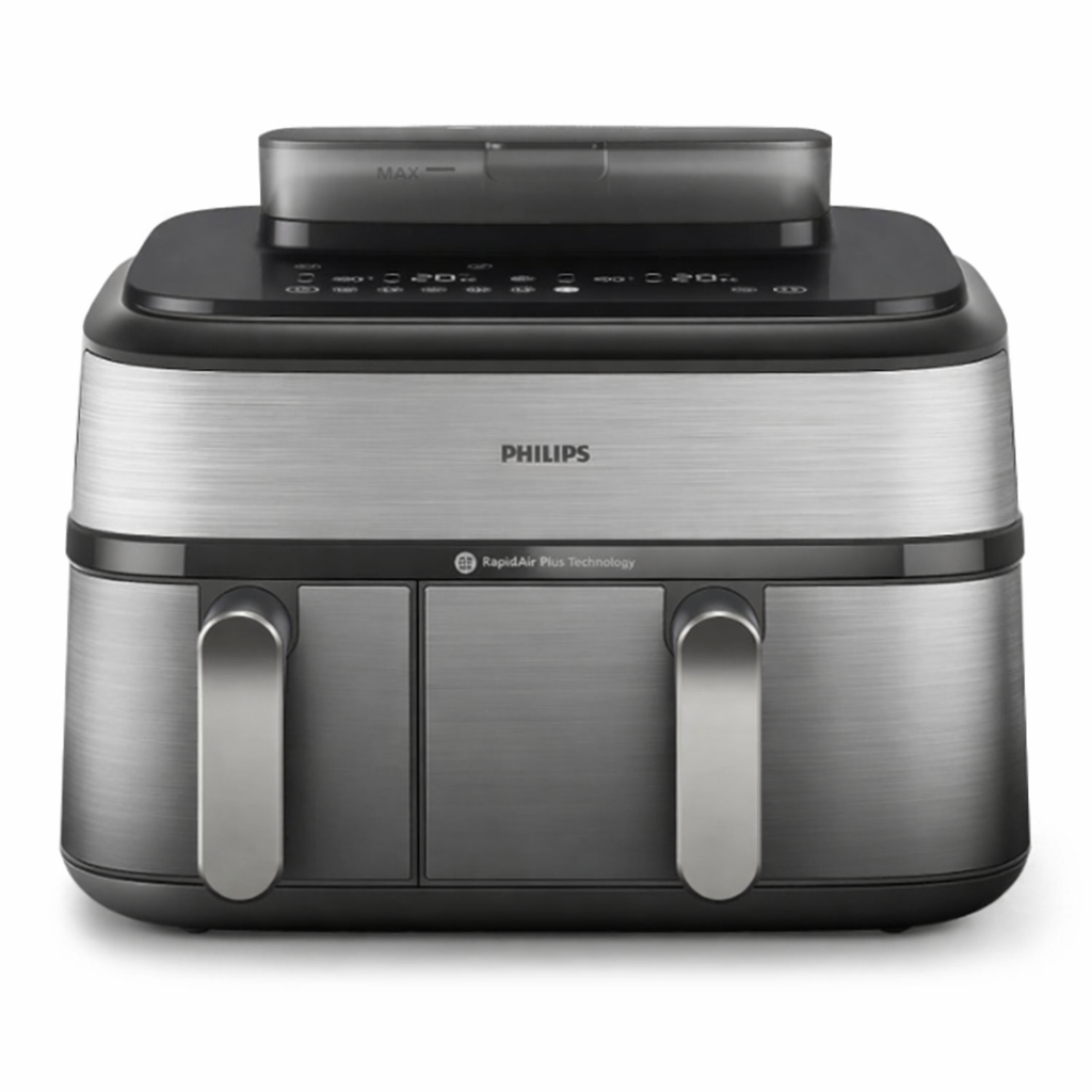 Philips 5000 Series Digital Air Fryer , 9 Liter , 2750 Watt Silver Stainless Steel - NA555/09
