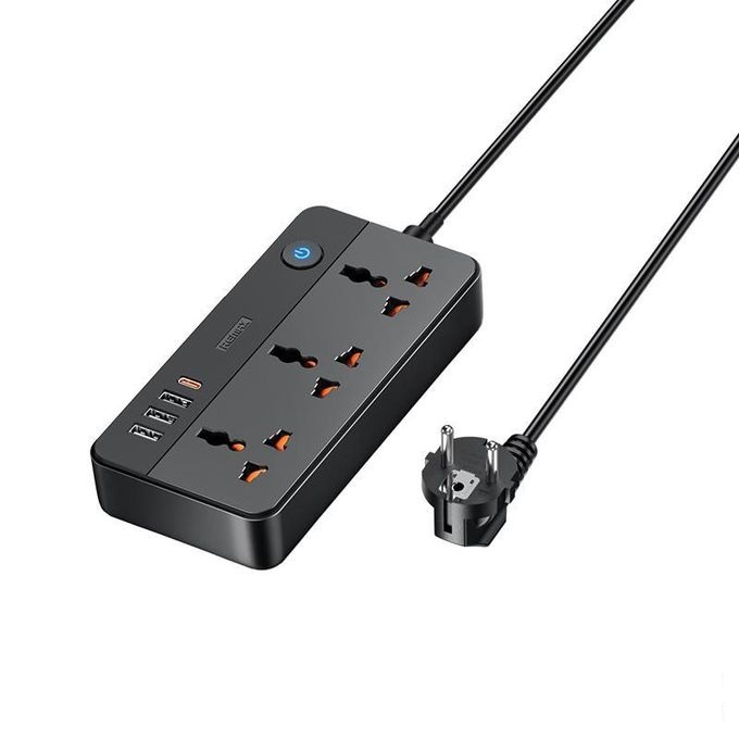 Remax Power Strip, 4 USB Ports, 1.5 Meter- RP-U153