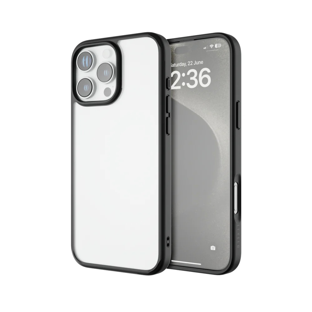 Levelo Solo Back Cover for Apple iPhone 16 Pro Max - LVLSC16PMBK