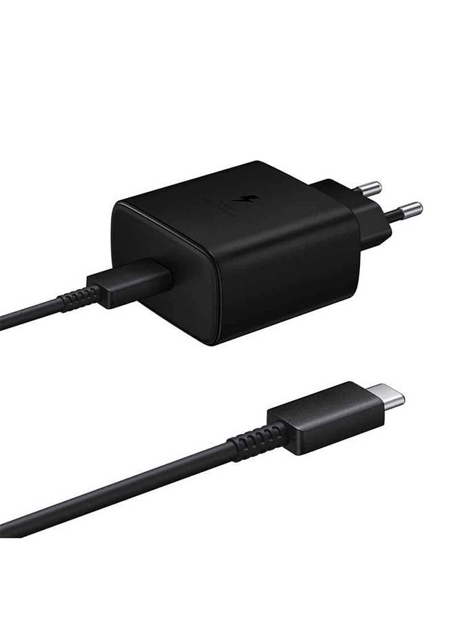 Samsung Wall Charger , 1 Ports Type C , 45 Watt Black - EP-TA845XBEGCN
