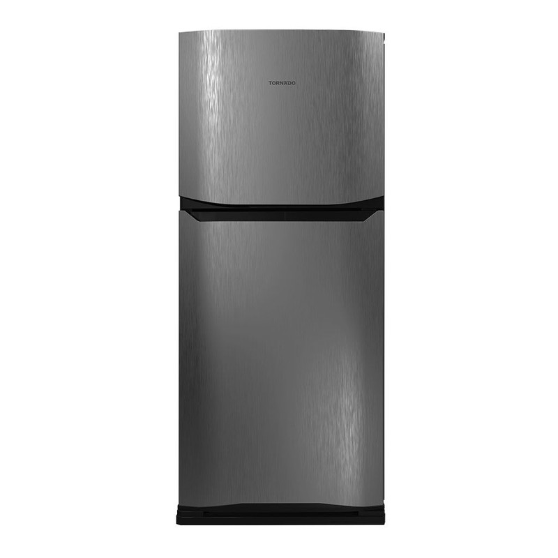 Tornado NoFrost Top Freezer Refrigerator , 355 Liter , Stainless Steel - RF-40FT-DST