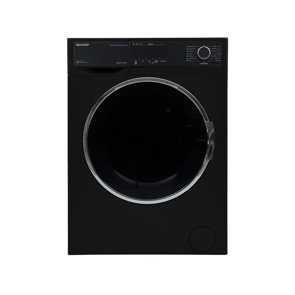 Sharp Front Load Washing Machine , 9 kg , Black - ES-FP914CXE-B