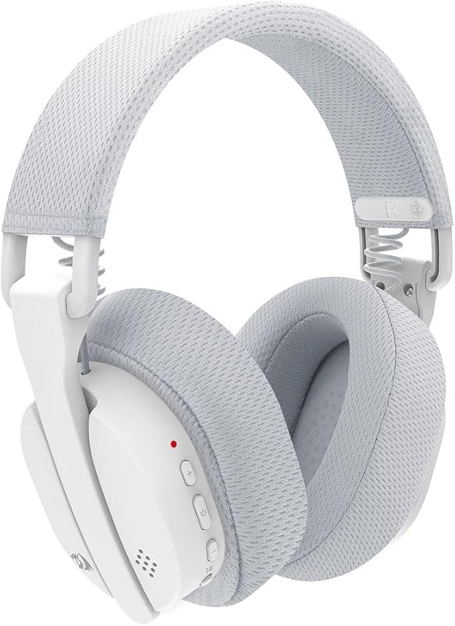 Redragon Luce H888W Wired and Wireless Gaming Headset with Microphone , White