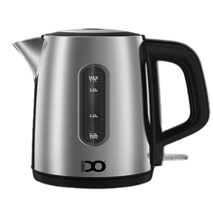 Ido Electric Kettle , 1.7 Liter 2000 Watt , Stainless Steel - EK2000-SV