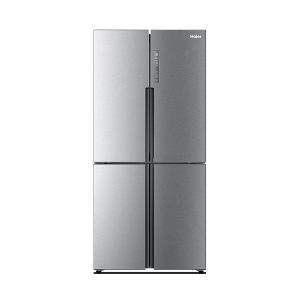 Haier NoFrost French door refrigerator , 502 Liter Inverter Motor , Silver - HRF-550TDPD