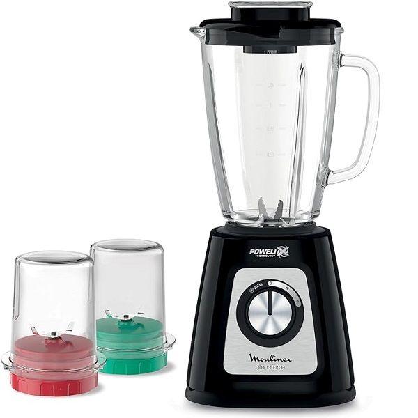 Moulinex Blendforce Countertop Blender 800 Watt Black - LM4358EG