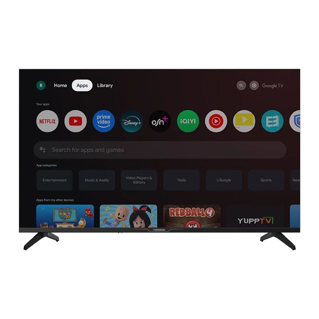 Tornado 32 Inch Frameless Smart TV , HD LED Built-In Receiver - 32EA6500E