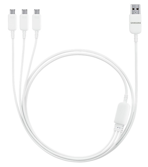 Samsung Multi Ports 3 in 1 Multi Charging Cable 1.33 Meter White