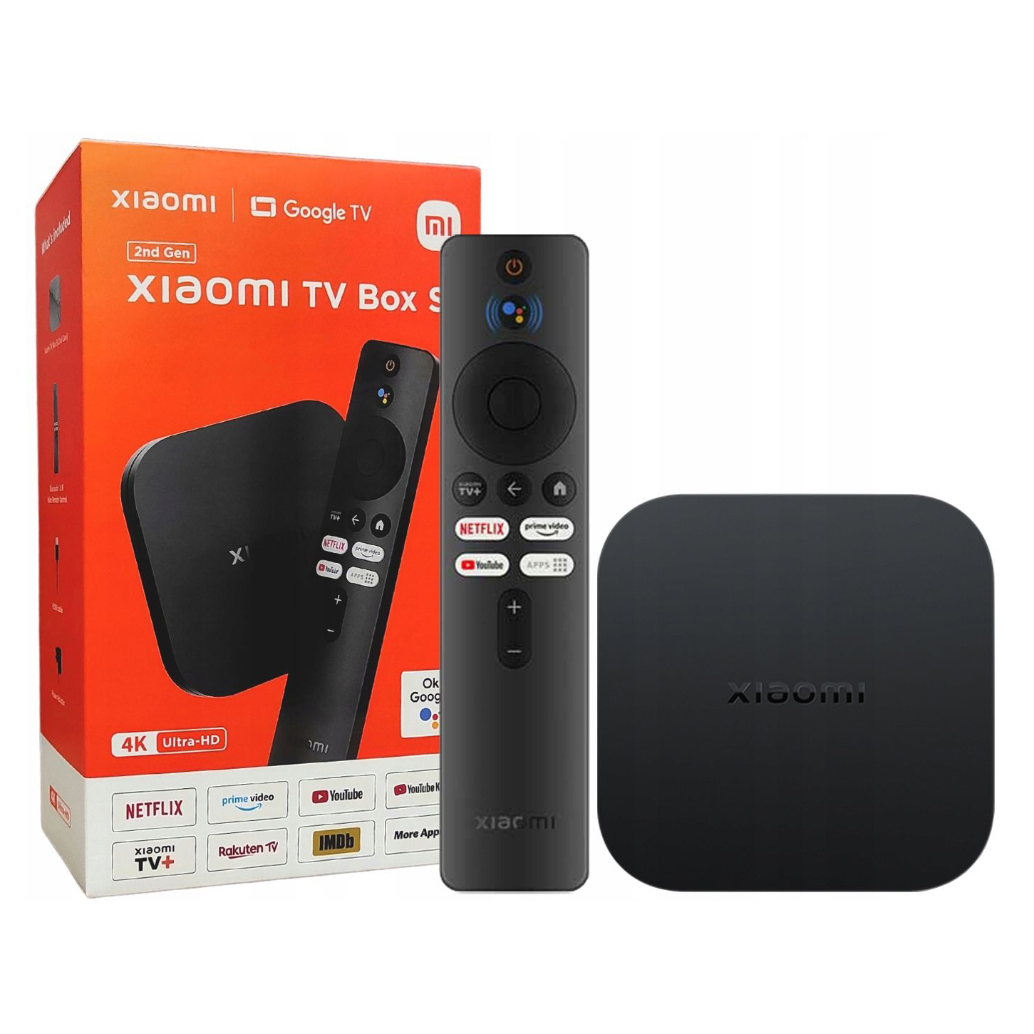 تي في بوكس شاومي  مي بوكس S (الجيل الثاني) 4K، سعة 8 جيجابايت