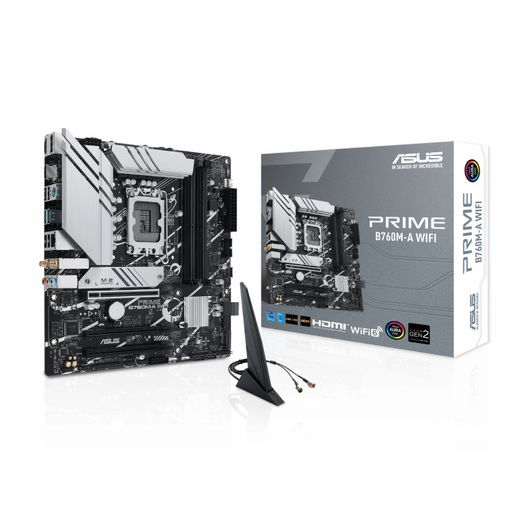 Asus PRIME B760M-A WIFI Motherboard , Intel mATX Multi Color