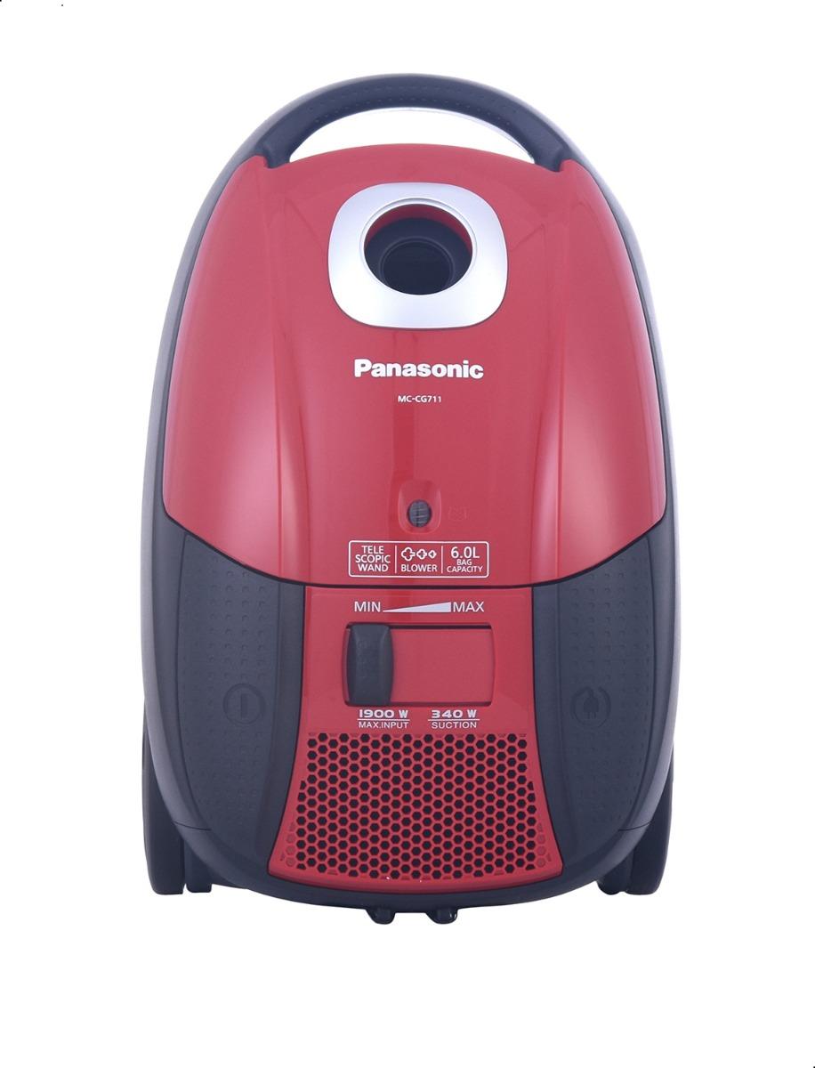 Panasonic Deluxe Series Bagged Vacuum Cleaner, 1900 Watt, Red - MC