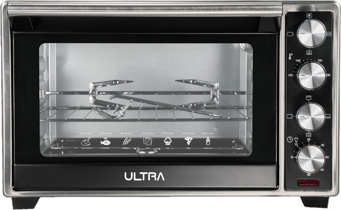 Ultra Oven with Grill , 60 Liter 2000 Watt , Stainless Steel - UOV60SFE2