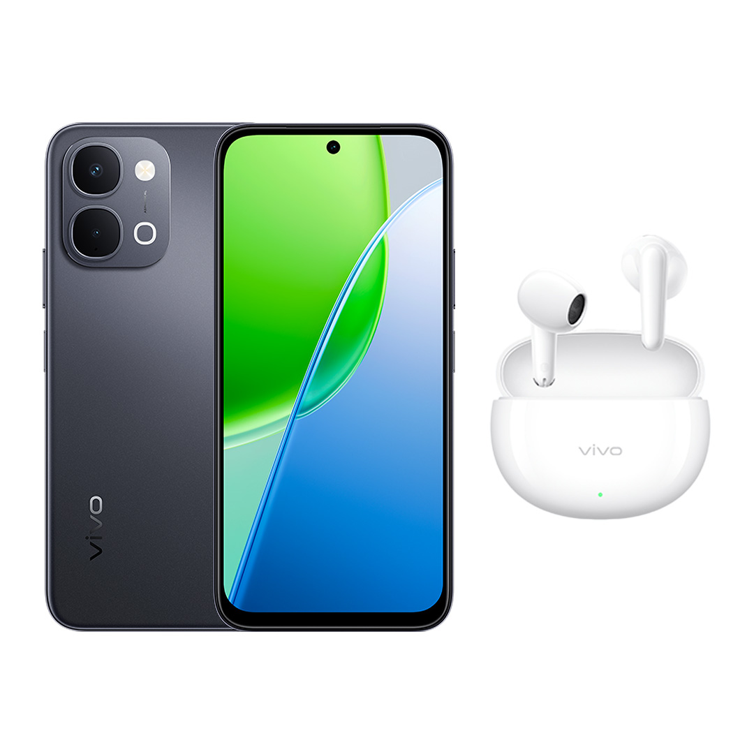 فيفو Y31d، شبكة 4G، بشريحتين،  مع ايربودز فيفو بادز اير 3، قد يختلف اللون  