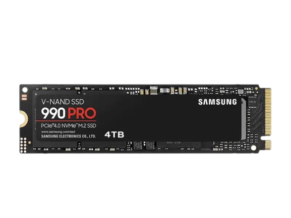 Samsung 990 PRO w/ Heatsink Internal SSD , 4 Terabyte M.2 2280 - MZ-V9P4T0CW