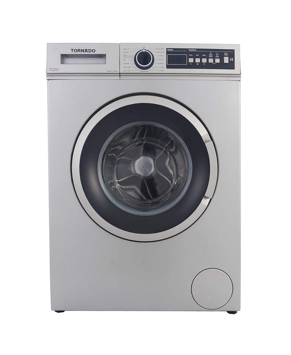 Tornado TWV-FN78SLOA Front Load Washing Machine , 7 kg , Silver