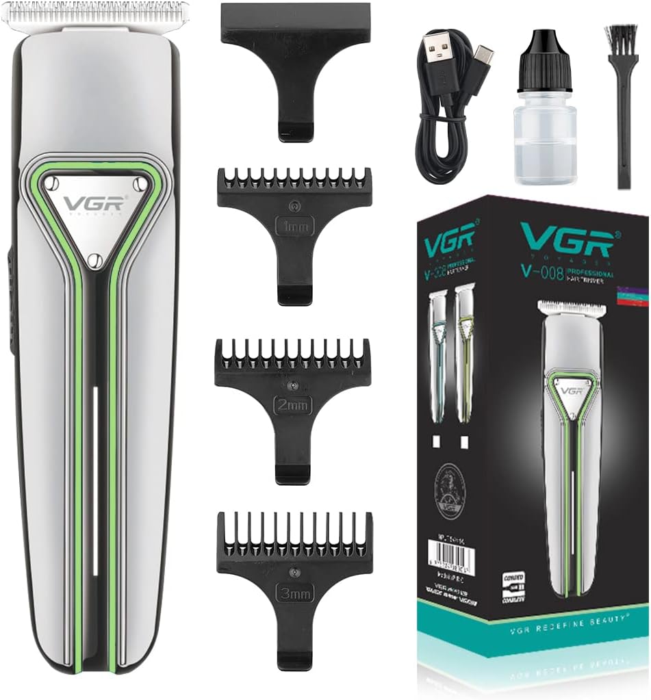 VGR Hair Trimmer with Attachments, Dry - V-008