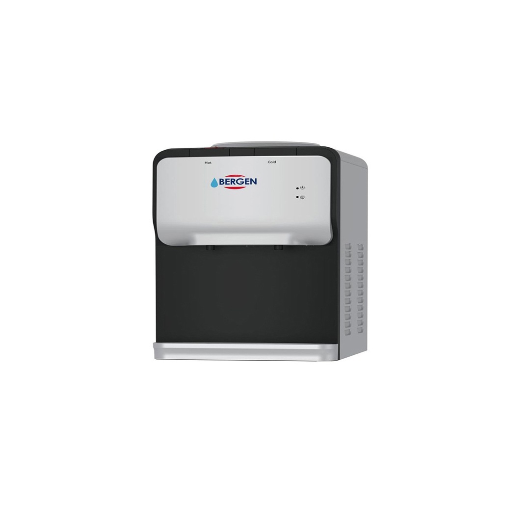 Bergen Hot & Cold Top Loading Water Dispenser , 2 Tabs Black Silver - BYT-553