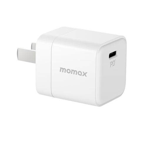 Momax Wall Charger , 1 Ports Type C , 30 Watt 3.3 Volt White - UM26CNW