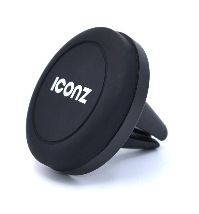 Iconz PC + ABS Mobile Car Holder for Smartphones from 3.5-inch to 6.3-inch in size , Black