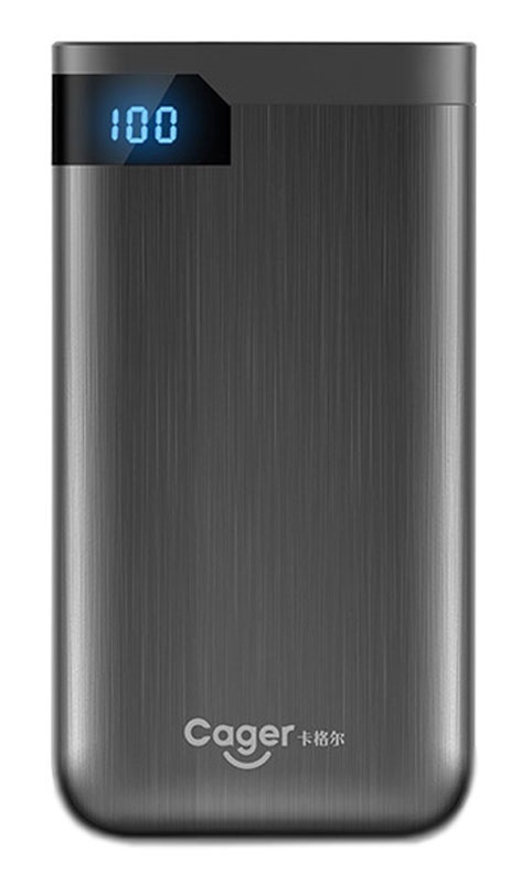 Cager S100 Wired , 10000 mAh 2 Ports , Grey