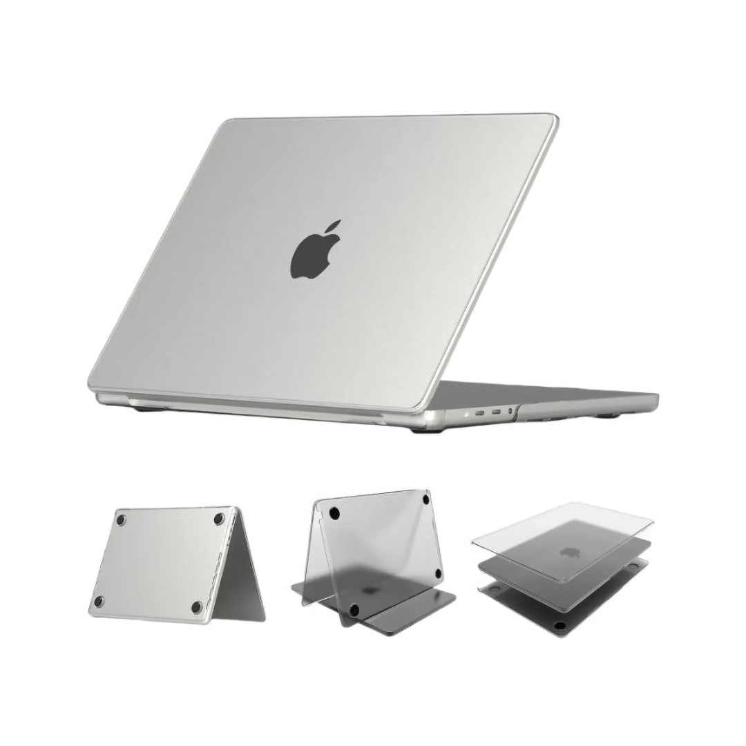 Generic Crystalline Sand Hard Shell Case with Screen Protector for MacBook Pro 16-inch (models A2485, A2780, A2991, A3186, A3403) , Dark Gray
