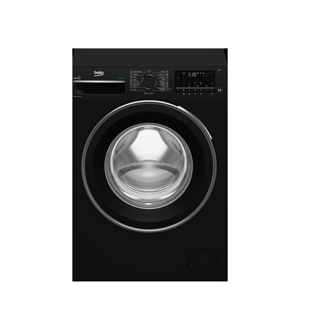 Beko B3WFU501040BCI Inverter Front Load Washing Machine , 10 kg , Black