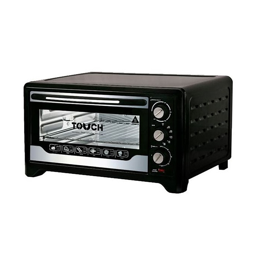 Touch El Zenouki Oven with Grill , 45 Liter 2000 Watt , Black - 40617