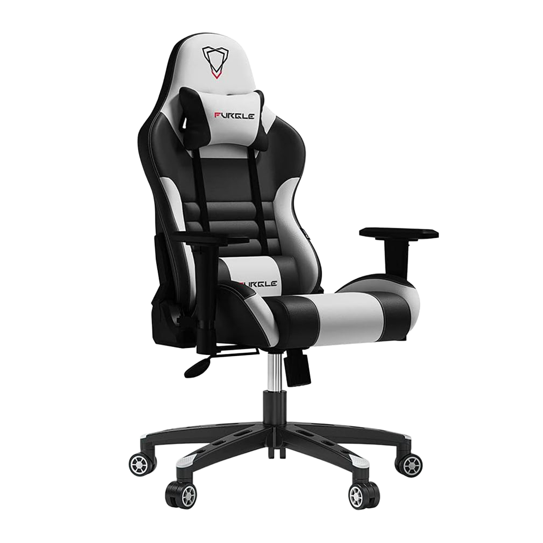 Furgle Gaming Chair , 150 Kilogram , White Black