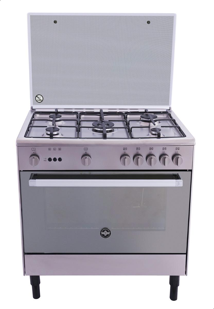 La Germania Gas Cooker , 5 Burners , Stainless Steel - 9C10GRB1X4AWW