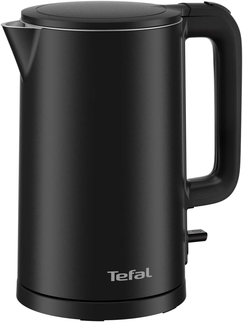 Tefal Plastic Electric Kettle , 1.5 Liter 1500 Watt , Black - KO1408E0